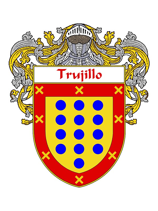 "Trujillo Coat of Arms/Family Crest" Stickers by William Martin Redbubble