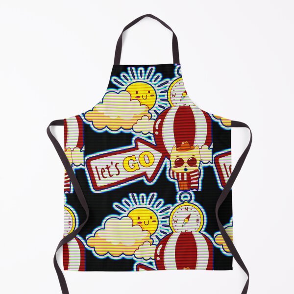 Item preview, Cute Cartoon of Kitty in hot air balloon flying high in the sky designed and sold by OSG369.