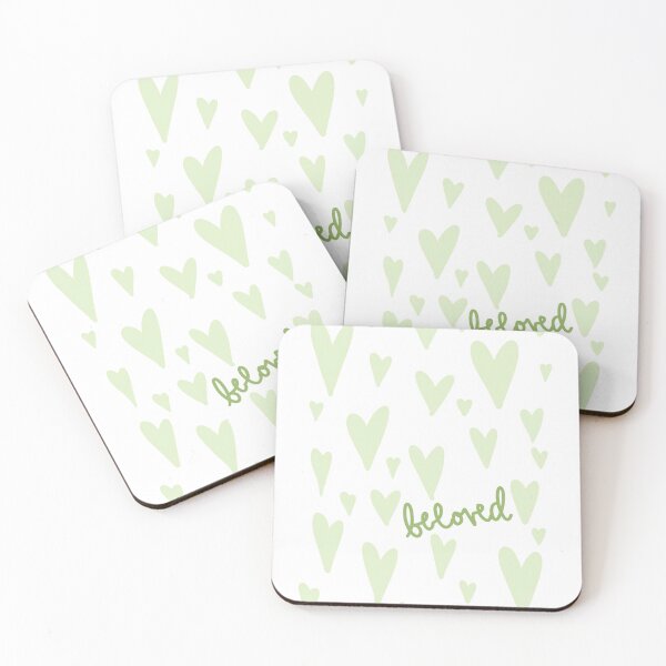 Item preview, Green Beloved Hearts designed and sold by faithprints.