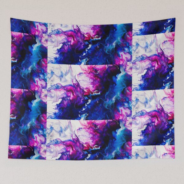 Item preview, Pink, White and Blue Dutch Pour designed and sold by crystalorrainee.