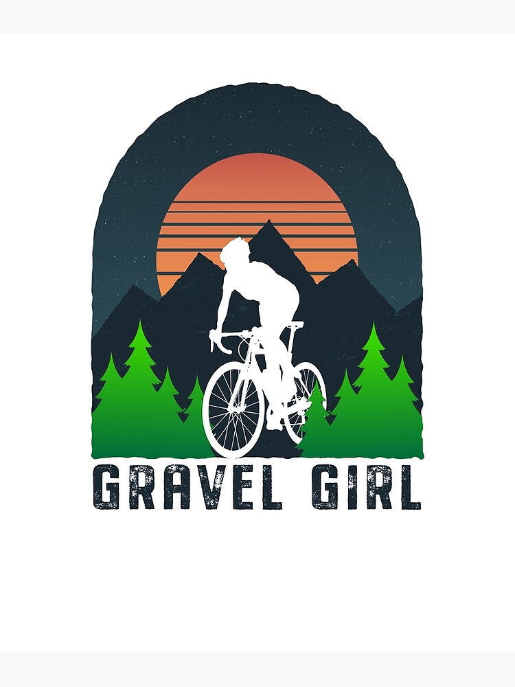 "Gravelbike Mountainbiker Gravel Girl Fahrrad Sportler" Poster von