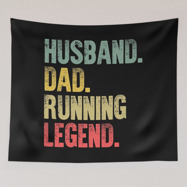 Item preview, Funny Men Vintage T Shirt Husband Dad Running Legend Retro designed and sold by Bendthetrend.