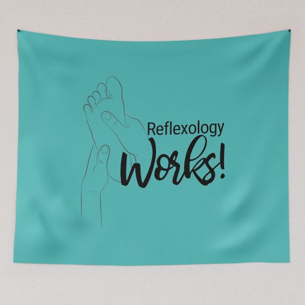 Item preview, Reflexology Works (foot) (black text) designed and sold by Onpointholistic.