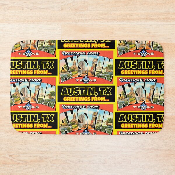 Item preview, Austin Texas Postcard Art, Greetings From Austin designed and sold by K. Scott  Teeters.