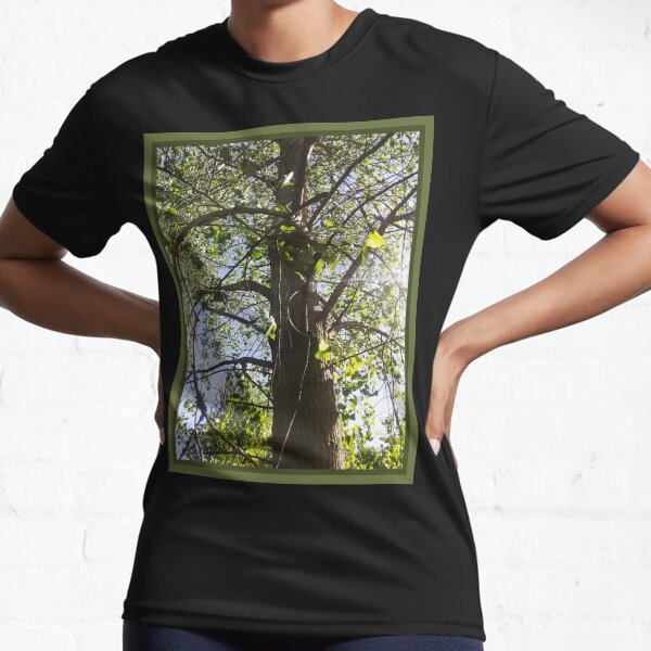Curving Branches, Perspective Nature Photography by Courtney Hatcher Active T-Shirt