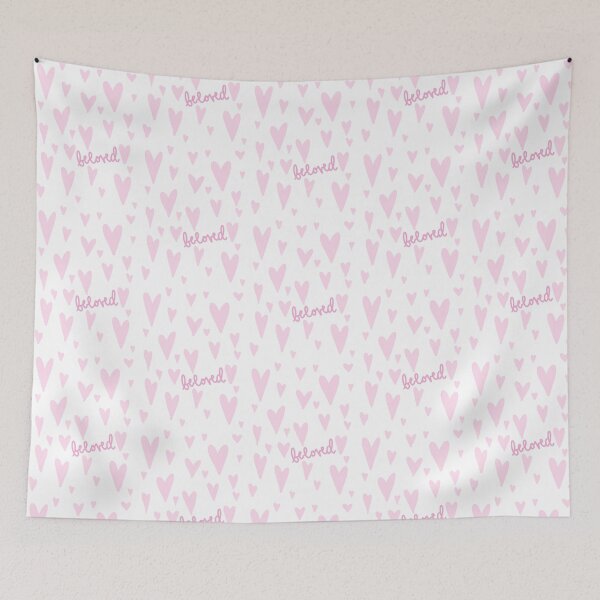 Item preview, Pink Beloved Hearts designed and sold by faithprints.