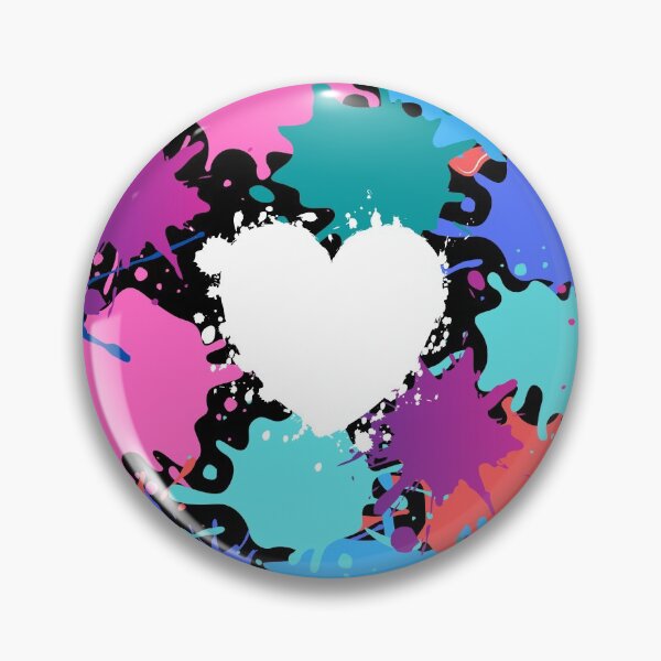 Item preview, Corazón pintado de rosa y azul designed and sold by LamV.