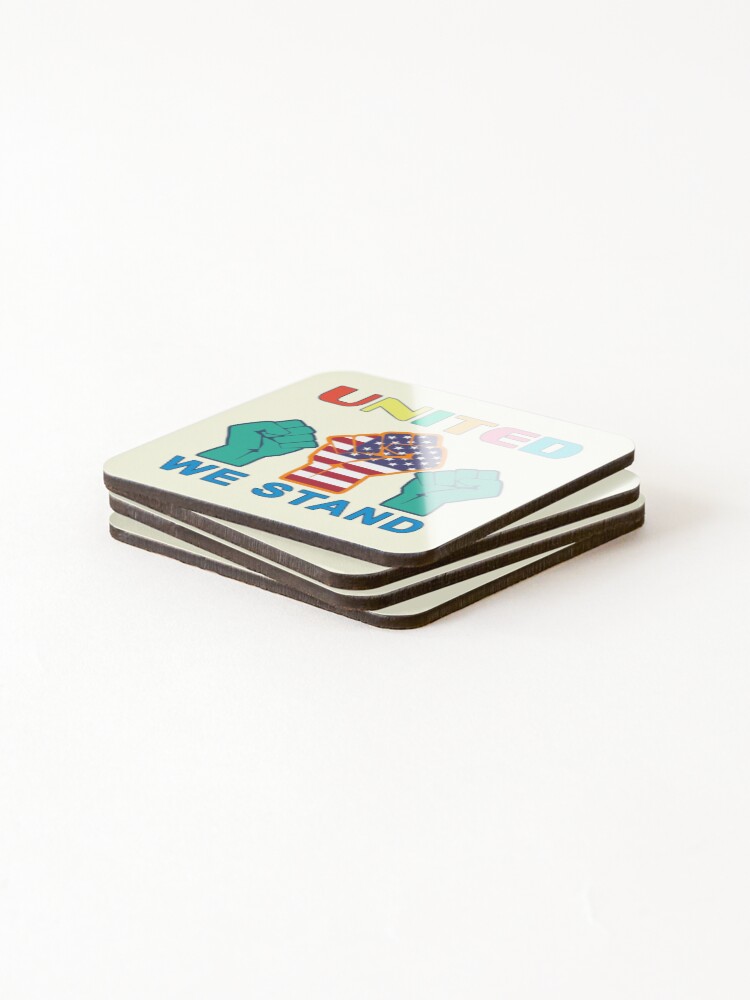 Thumbnail 4 of 5, Coasters (Set of 4), Unity Sticker designed and sold by gooddesignart.