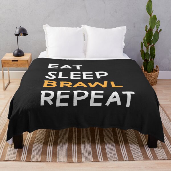 Item preview, Eat, Sleep, Brawl Repeat (Ver.6) designed and sold by teeworthy.