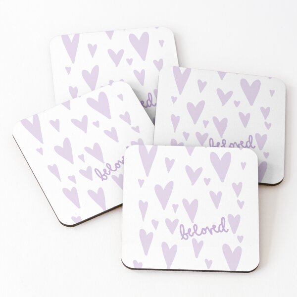Item preview, Purple Beloved Hearts designed and sold by faithprints.