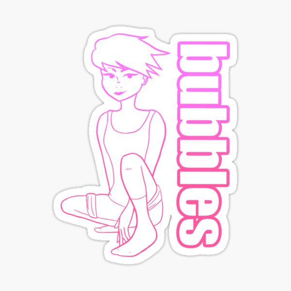 Bubbles Pink Sticker