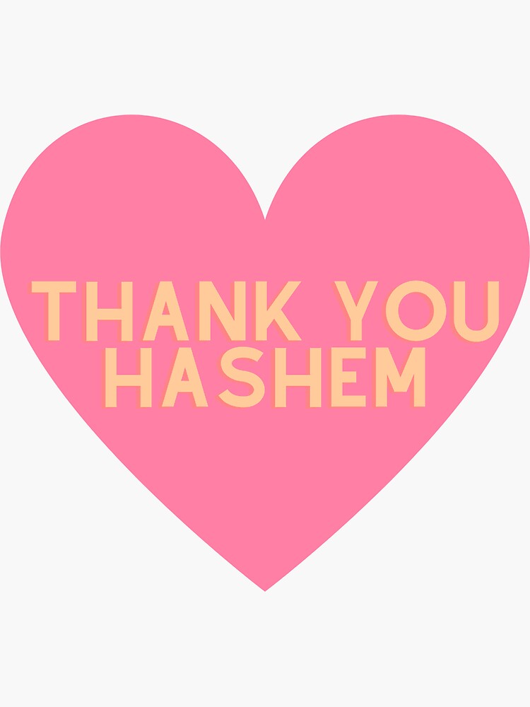 Thumbnail 3 of 3, Sticker, Thank You Hashem Jewish and Proud designed and sold by naomi-silver.