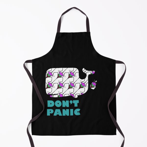 Item preview, Don’t Panic with many Sperm Whales and Petunias designed and sold by weavernap.