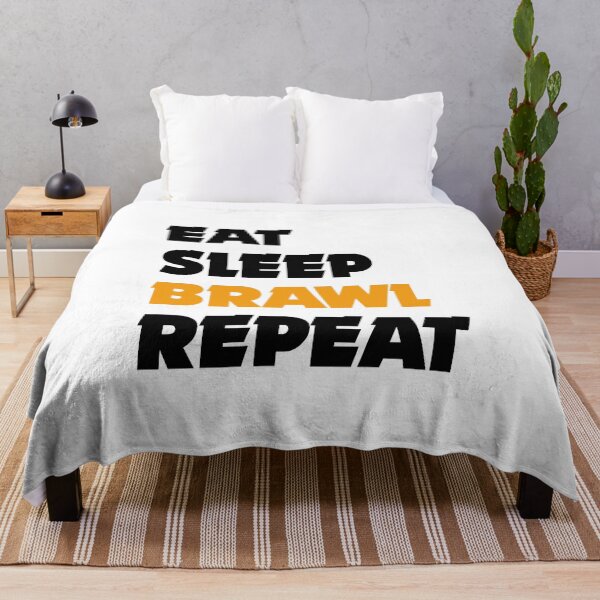 Item preview, Copy of Eat, Sleep, Brawl Repeat (Ver.6) designed and sold by teeworthy.