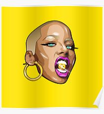 Amber rose Poster
