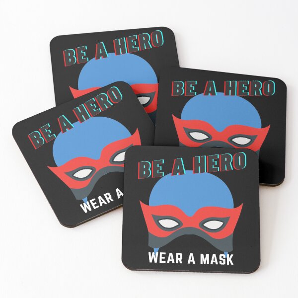 Item preview, Be A Hero Wear Mask designed and sold by Two Left Hands Design.