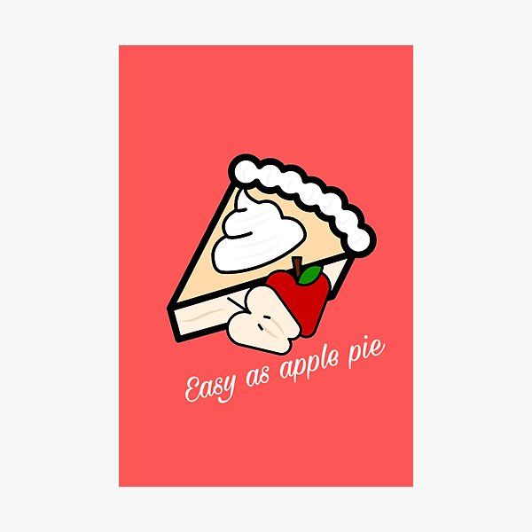 Item preview, Easy as apple pie  designed and sold by LaylaCreator.