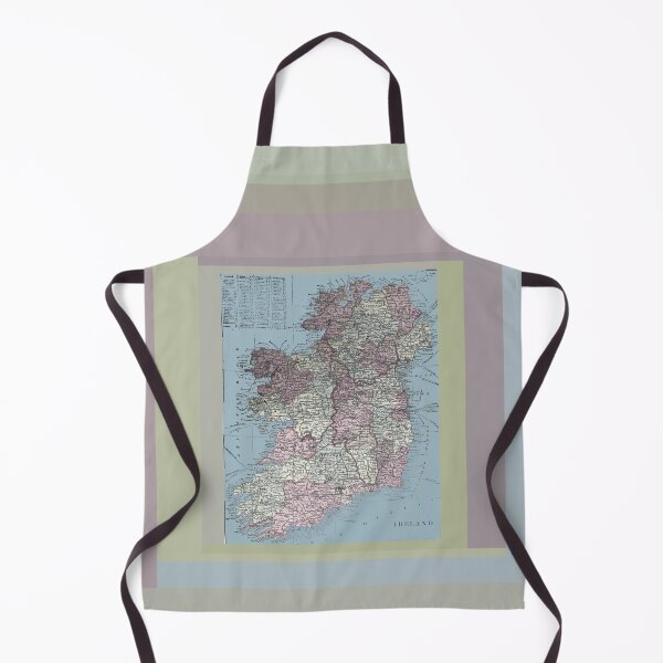 Item preview, Ireland, antique map colorized and matted designed and sold by djrunnels.