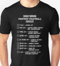 Fantasy Football Checklist Unisex T-Shirt