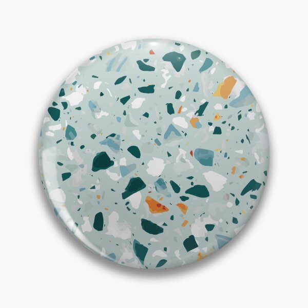 Item preview, Terrazzo // modern pastel mint, green, grey, orange, white pattern designed and sold by NordicSommer.