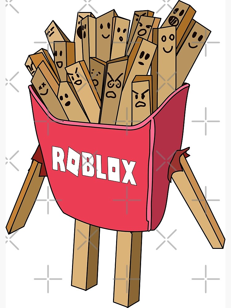 Roblox Avatar French Fries Skin Greeting Card By Stinkpad Redbubble - sharons videos on roblox