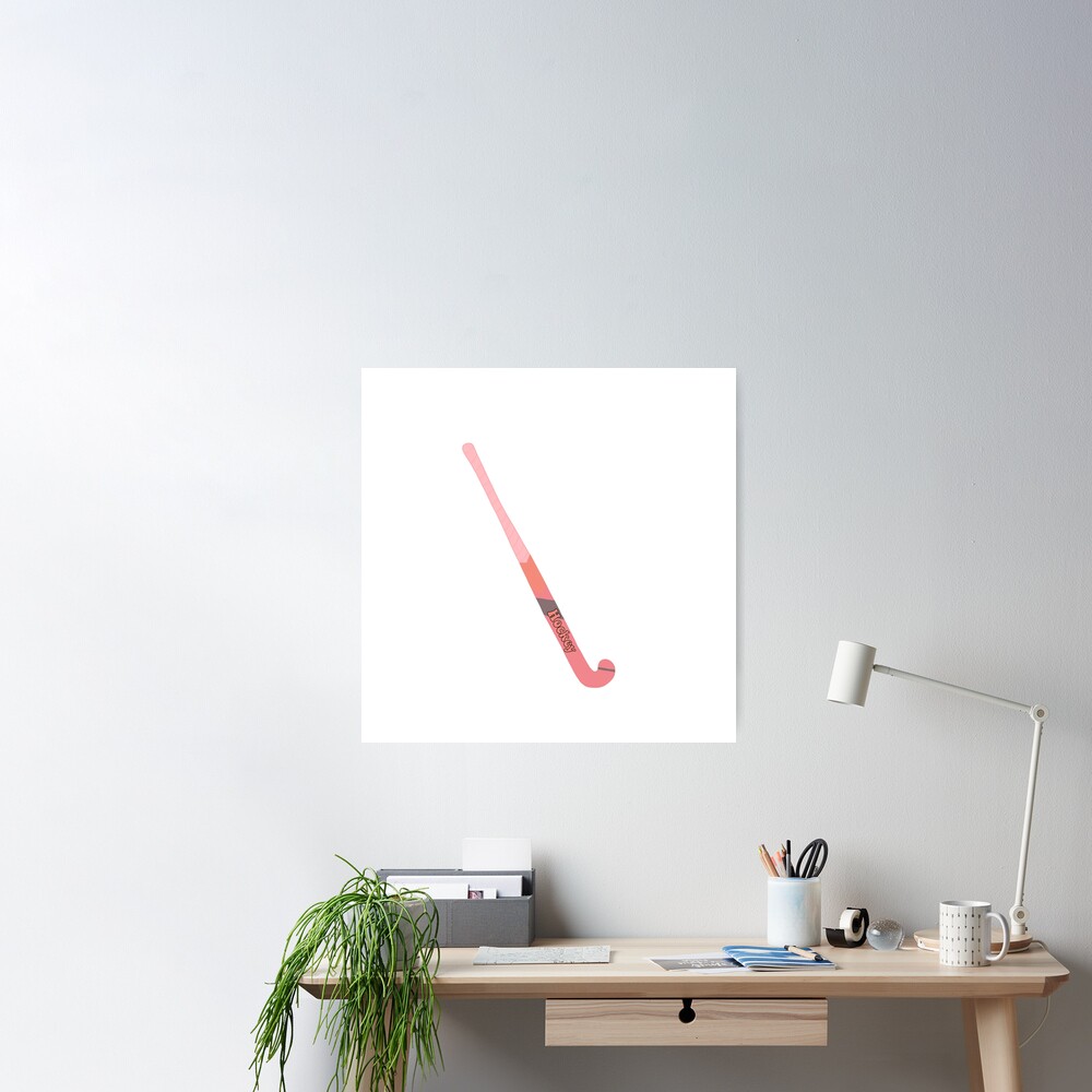 Aesthetic Pink Hockey Stick Sticker for Sale by CaitlinCerys