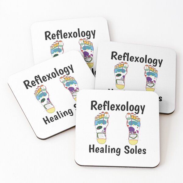 Item preview, Reflexology Healing Soles (foot map) (black text) designed and sold by Onpointholistic.