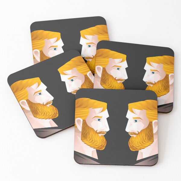 Item preview, blonde bearded handsome men designed and sold by matintheworld ( delcarmat ).