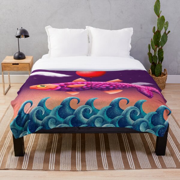 Aperçu de l'œuvre Poisson volant, poisson hors de l'eau créée et vendue par BabyGrassDesign.