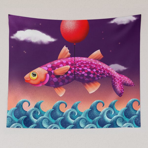 Item preview, Flying Fish, Fish Out Of Water designed and sold by BabyGrassDesign.