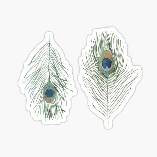 Item preview, Watercolor Peacock Feather Pack designed and sold by MugsMe.