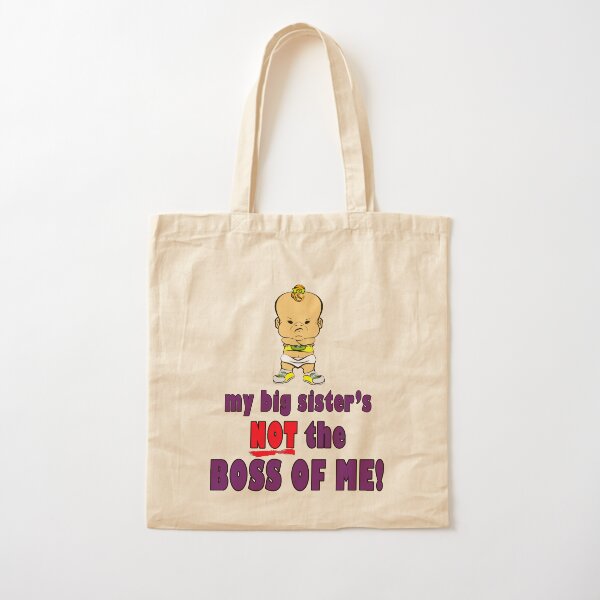 PBTEEZ RB0578 Not the boss of me girl 1C Cotton Tote Bag