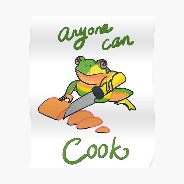 "Anyone Can Cook " Poster for Sale by leilanioverland Redbubble