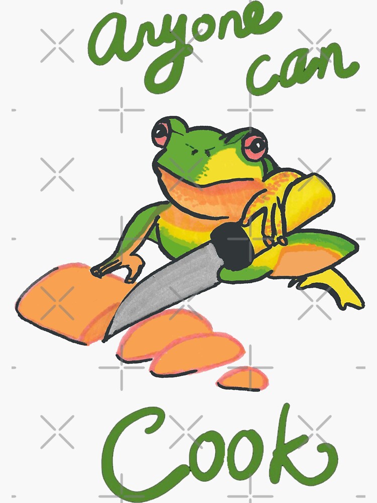 "Anyone Can Cook " Sticker by leilanioverland Redbubble