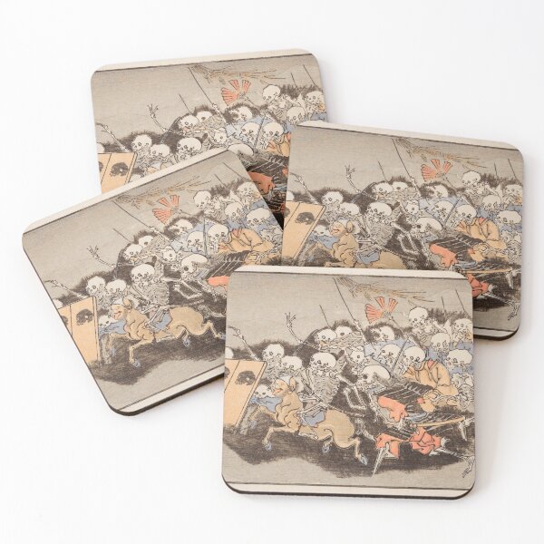 Item preview, Japanese Skeleton Soldiers - Traditional Japanese Art - Ukiyo (Ukiyo-e) designed and sold by pbbm.