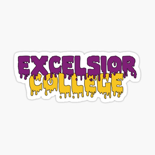 Excelsior College Drip Sticker Sticker By Lqurie Redbubble