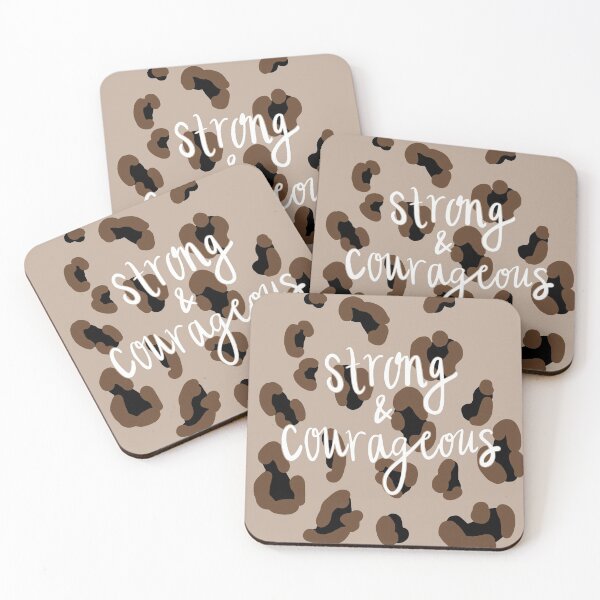 Item preview, Strong & Courageous Cheetah Print designed and sold by faithprints.