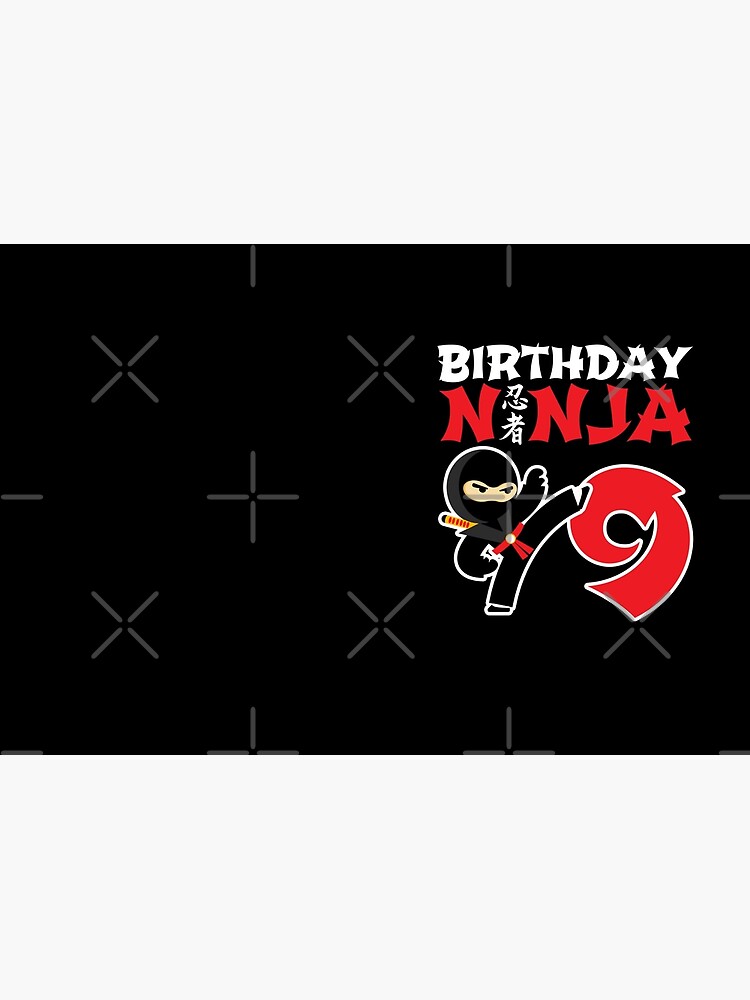 Birthday Ninja 9 - 9 Year Old Ninja Party Theme by teemixer