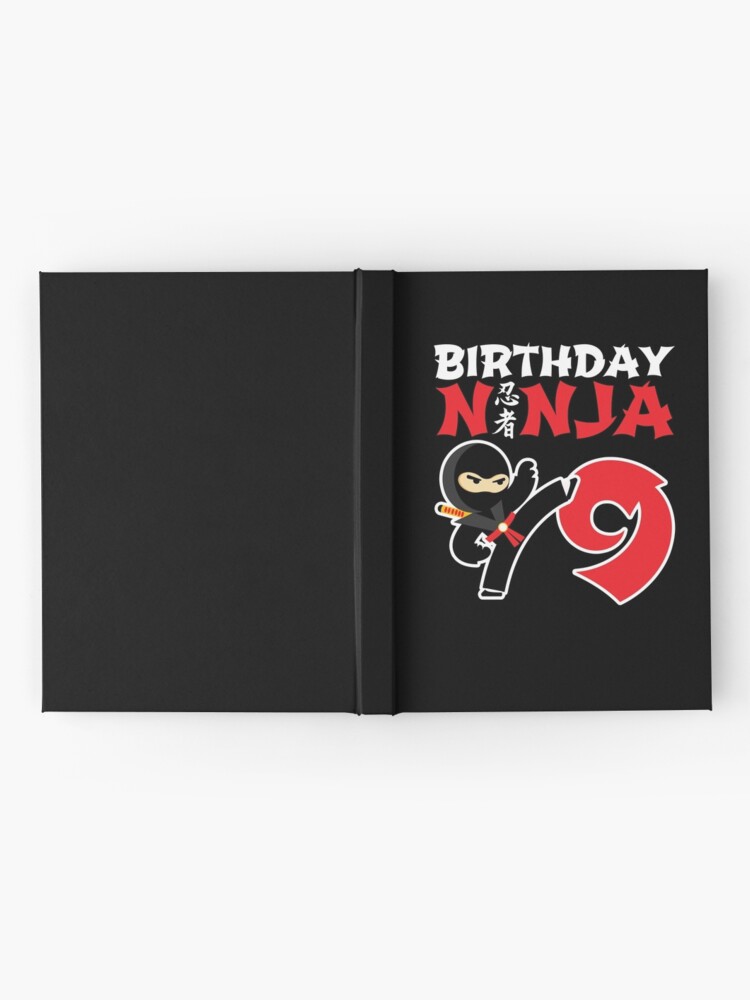 Alternate view of Birthday Ninja 9 - 9 Year Old Ninja Party Theme Hardcover Journal