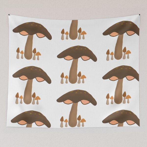 Item preview, Big mushroom and little mushrooms designed and sold by EarthlingHelena.