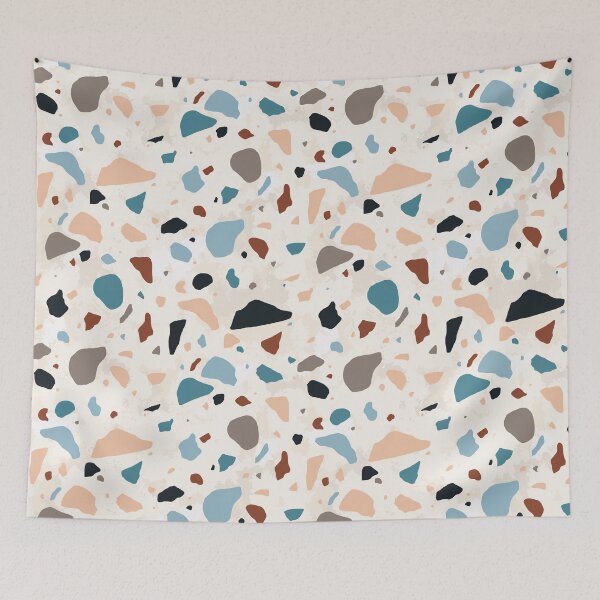 Item preview, Terrazzo // modern cold earthy tones pattern designed and sold by NordicSommer.
