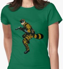 Tanooki Camouflauge Women's Fitted T-Shirt