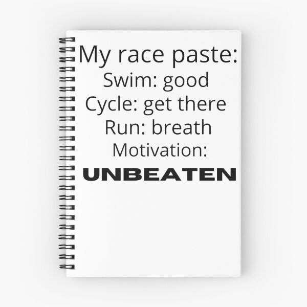 Item preview, Unbeaten Triathlon Motivation designed and sold by Sonatablue.