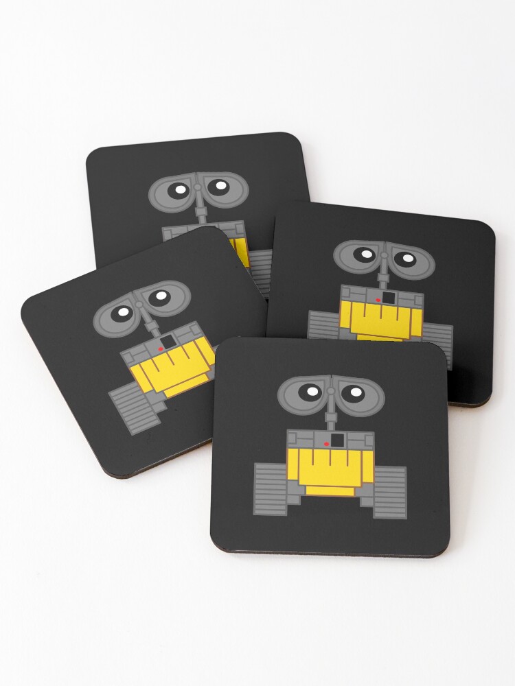 Thumbnail 1 of 5, Coasters (Set of 4), Gingerbread - Boxy Robot designed and sold by SaraSanddollar.