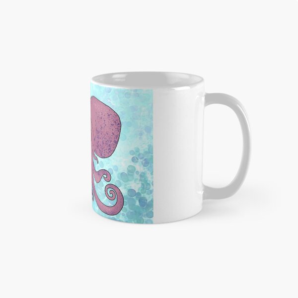 Item preview, Pink and Purple Octopus on Light Blue  designed and sold by artsyANTcreatns.