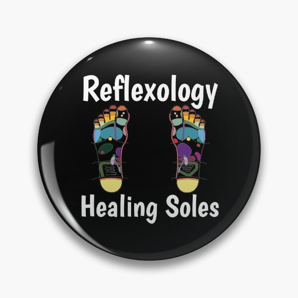 Item preview, Reflexology Healing Soles (foot map) (white text) designed and sold by Onpointholistic.
