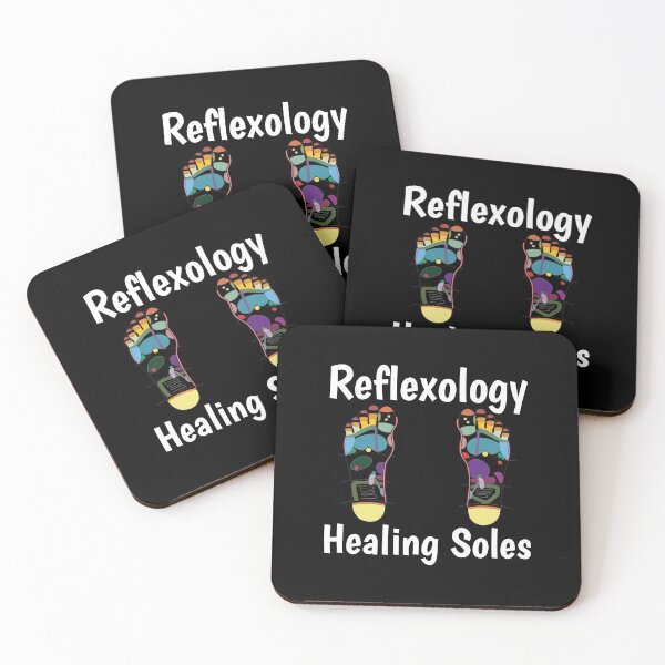 Item preview, Reflexology Healing Soles (foot map) (white text) designed and sold by Onpointholistic.
