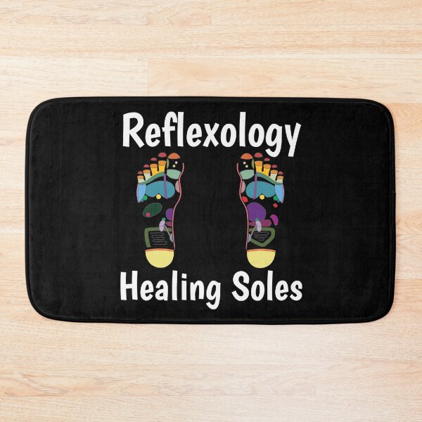 Item preview, Reflexology Healing Soles (foot map) (white text) designed and sold by Onpointholistic.
