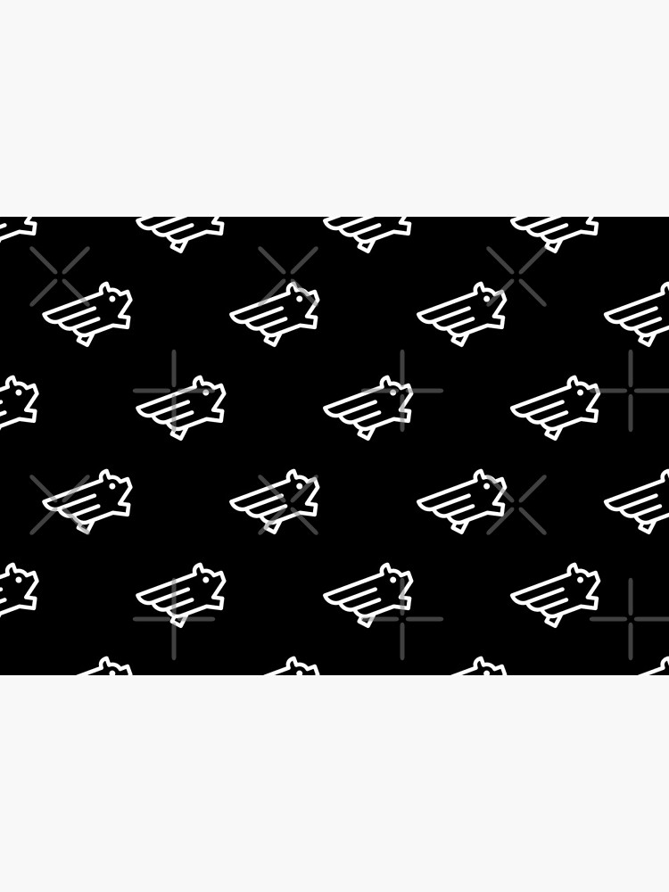 Flying Pig Minimal Pattern by Aeronautdesign