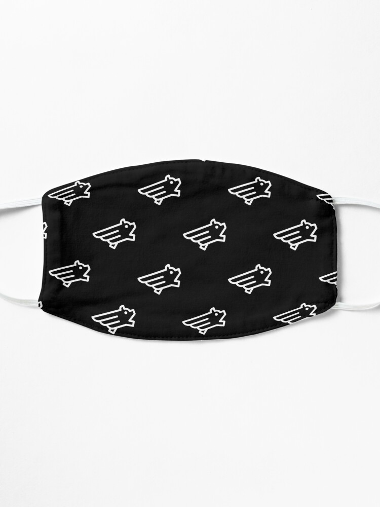Alternate view of Flying Pig Minimal Pattern Mask